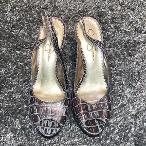 Jessica Simpson Snake Print Pumps